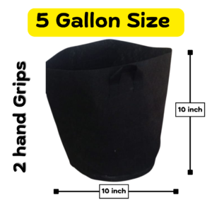 pack of 10 circle grow bags for plant 2 gallons , 5 gallons , 8 gallons and 18 gallons