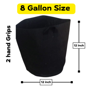 pack of 10 circle grow bags for plant 2 gallons , 5 gallons , 8 gallons and 18 gallons
